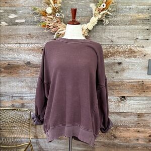 Purple Oversized Sweatshirt